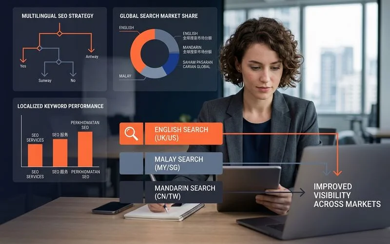 Multilingual Local SEO: English, Malay, and Mandarin Search example
