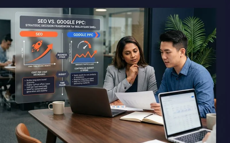 SEO vs Google PPC for Malaysian SMEs example